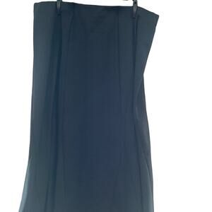 Ellos Black Midi Skirt • Size XL • Versatile & Elegant